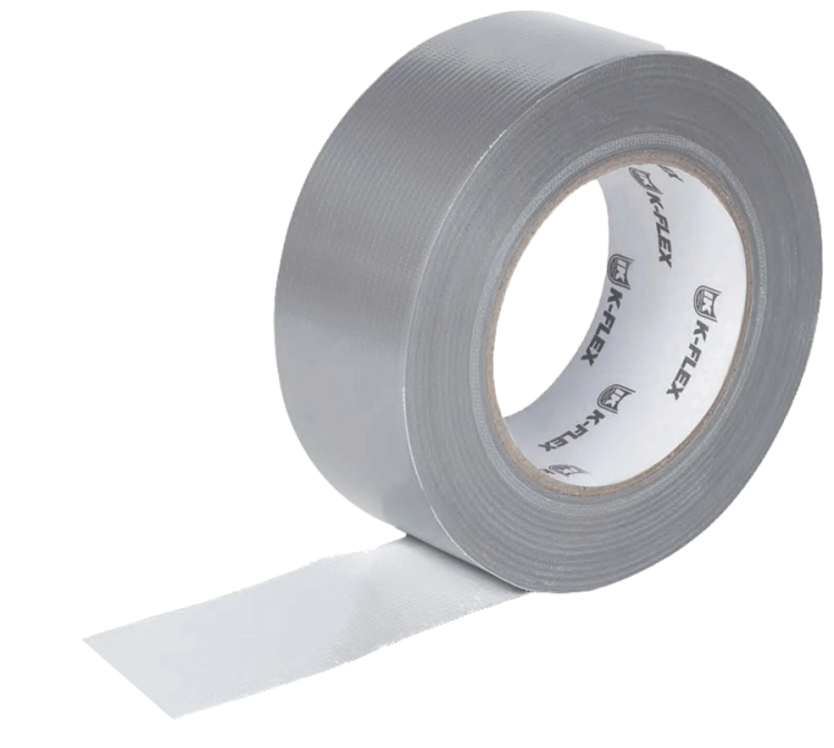 Лента ТПЛ серая 48мм 50м DUCT 1604H silver K-FLEX 85NDAL48050164S