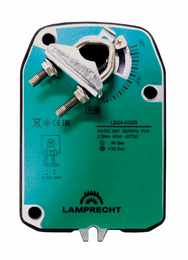 Электропривод с возвратной пружиной LB24-10SR-U