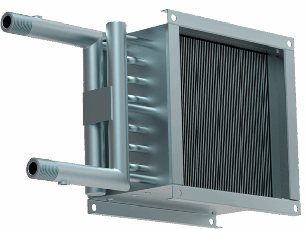 Водяной нагреватель для круглых и квадратных каналов ZWA 400x400-2